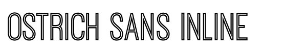 Ostrich Sans Inline font preview